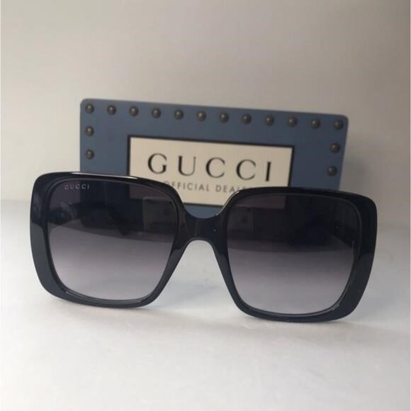 Authentic Gucci Grey Gradient Square Ladies Sunglasses GG0632S 001 main image 15